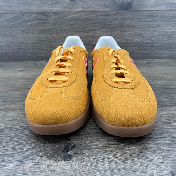 Converse Star Trainer Suede Sneaker Gold Orange Men's 8.5 Casual Shoes - Picture 6 of 15